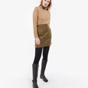 Barbour Birch 100% Plaid Wool Skirt 10